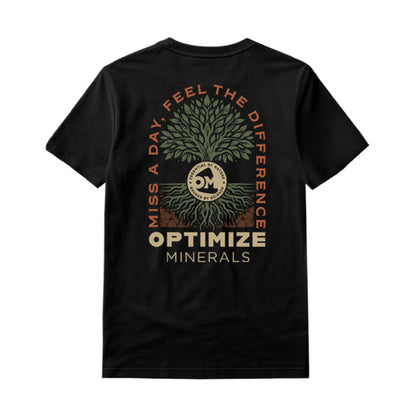 Black Miss a Day Feel The Difference Tee